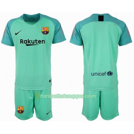 Jalkapallo Peliasut FC Barcelona Maalivahti Lasten Paita 2018-2019 Lyhythihainen